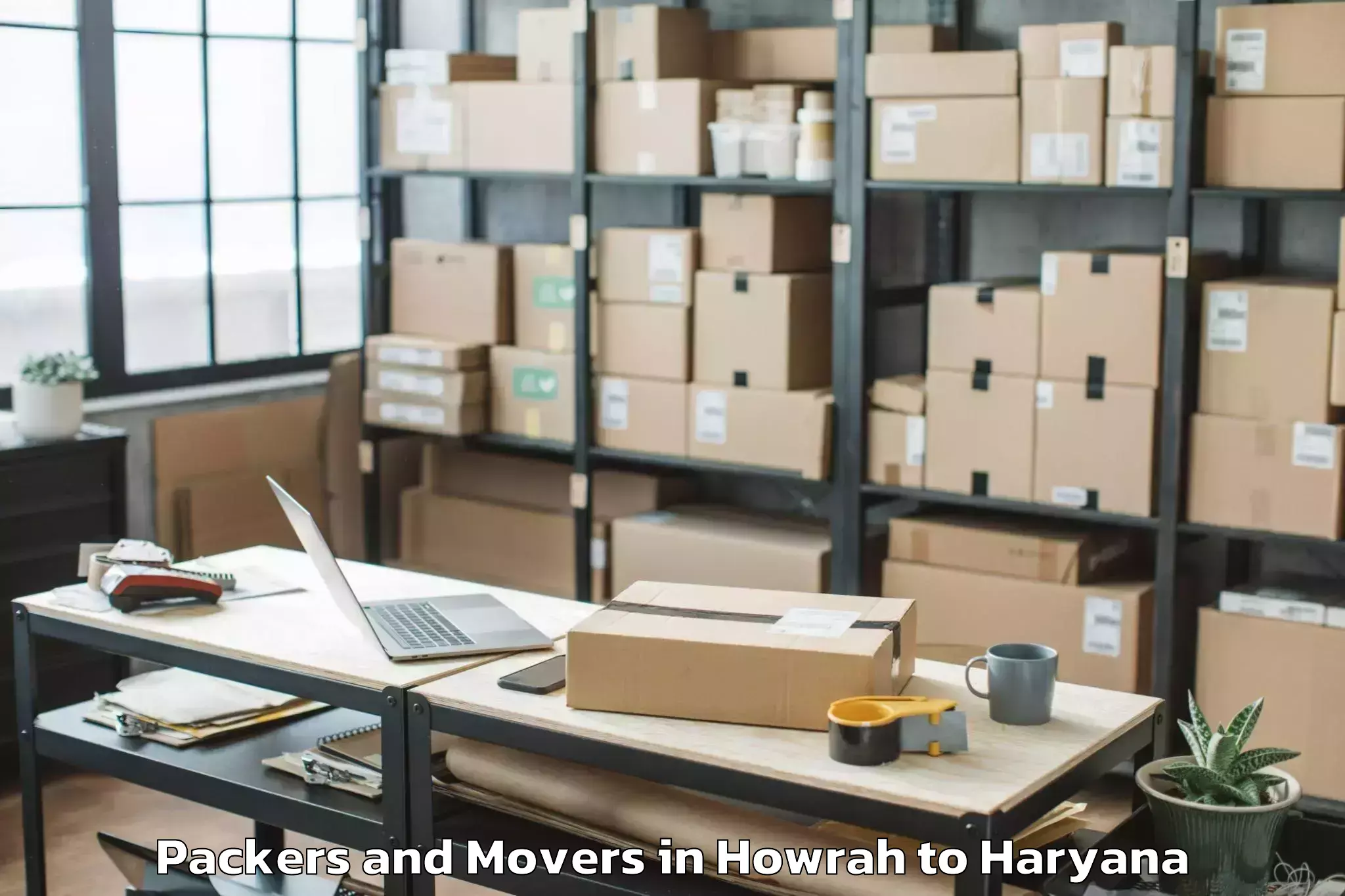 Efficient Howrah to Manav Rachna University Farida Packers And Movers